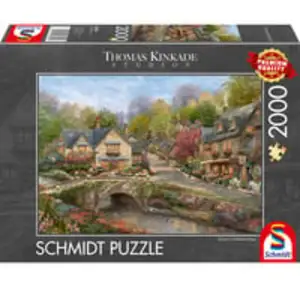 Thomas Kinkade Studios: Sommer in Cobblestone Village, Puzzle
