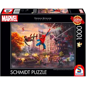 Schmidt Spiele Friends Marvel Thomas Kinkade: -spider-man Und -the Ult...