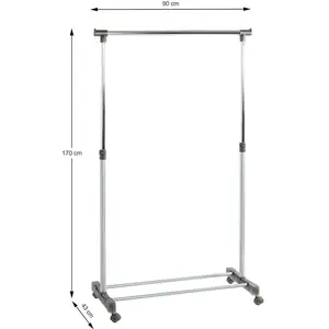 AUCUNE HAKU Möbel, Garderobe + Kleiderstange, Rollgarderobe günstig