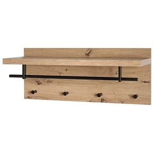 HAKU Garderobenständer PARMA 5 Garderobe - eiche-schwarz - MDF, Metall... günstig