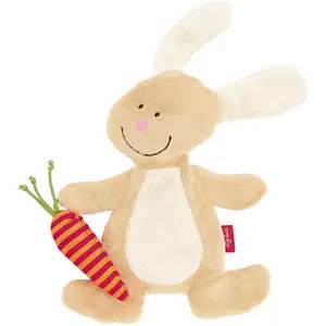 Sigikid, Schmusetuch, Aktiv-Kuscheltuch, Hase (18 x 23 cm)