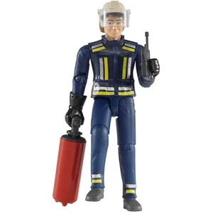 BRUDER 60100 Feuerwehrmann mit Zubehör, Spielfigur
