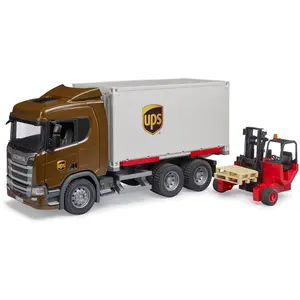 BRUDER BRUDER Scania Super 560R kontener UPS+wózek 03582 günstig