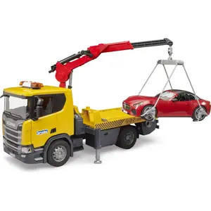 BRUDER BRUDER Scania Super560R Straßenanhänger+Auto 03552