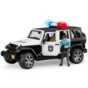 BRUDER 02526 Jeep Wrangler Unlimited Rubicon Polizeifahrzeug , Modellfahrzeug