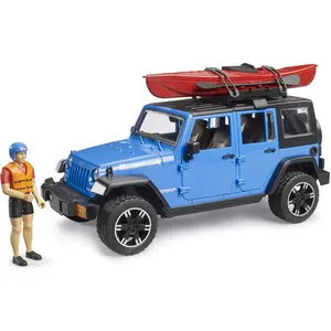 Bruder Jeep Wrangler Rubicon Unlimited mit Kajak und Figur