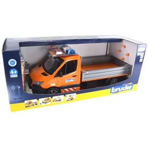 BRUDER 02677 MB Sprinter Kommunal mit Light & Sound Modul, Modellfahrzeug