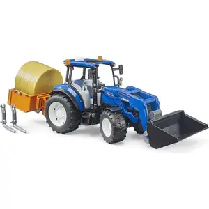 Bruder New Holland T5.120 Landwirtschaftstraktor mit Frontlader Ladeka...