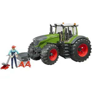 Autospiele - Vario mit Garagist und Zubehör Bruder Fendt 1050 TU