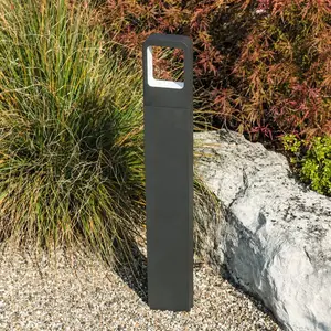 LED-Wegeleuchte Juna, anthrazit, Aluminium, 80 cm, IP54, 830