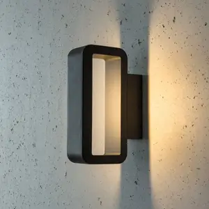 LED-Außenwandleuchte Juno, anthrazit, Aluminium, IP54, 830