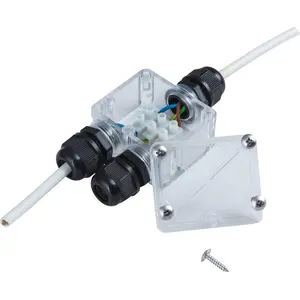 Heitronic 21041 2-way splitter 230 V 4 cm Transparent