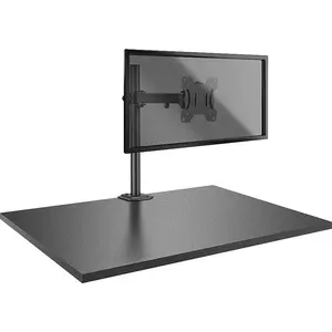 Lindy Single Bracket, w/ Pole & Desk Clamp (Tisch, 28", 8 kg), Monitor Halterung, Schwarz günstig