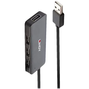 Lindy 4 Port USB 2.0 Hub, USB-Hub