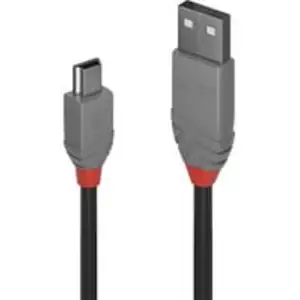 USB 2.0 Typ A an Mini-B Kabel, Anthra Line
