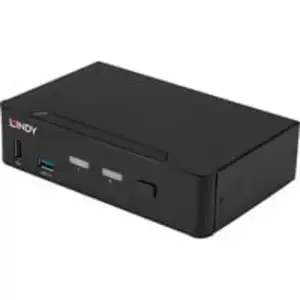 2 Port KVM Switch, DisplayPort 1.4, USB 3.0 & Audio, KVM-Switch