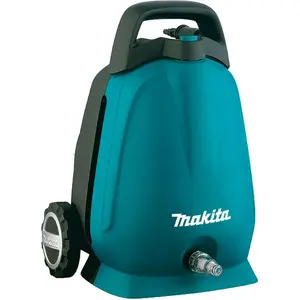 Makita HW102, Kompakt, Elektro, 5 m, 5 m, Schwarz, Türkis, Aluminium