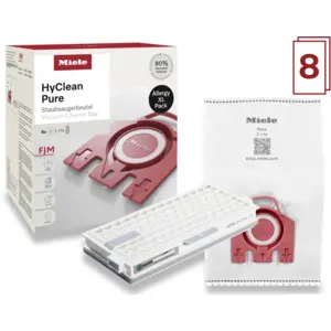 Miele Staubsaugerbeutel HyClean Pure FJM XL-Pack (8 Stück)