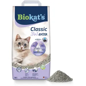Biokat's Katzenstreu Classic 3-in-1 extra ohne Duft 14 L: Biologisches... günstig