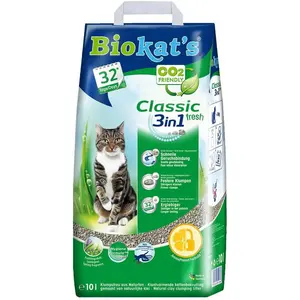 Biokat's Katzenstreu Biokats Classic fresh 3in1 18 l (Klumpend, Parfümiert, 18 l), Katzenstreu günstig