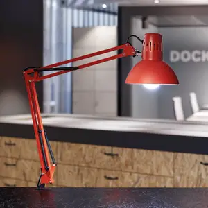 Klemmleuchte MAULstudy, rot, Höhe 44 cm, Metall günstig