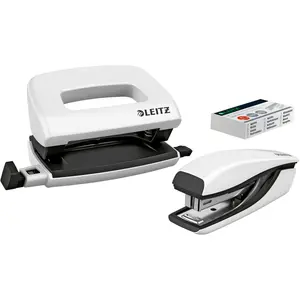 LEITZ Locher und Heftgeräte Set NeXXt WOW perlweiß günstig