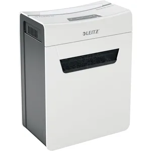 LEITZ Protect 8X Aktenvernichter mit Partikelschnitt bis 8 Blatt weiß