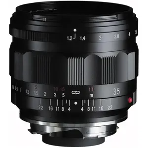 Voigtländer Nokton 35mm / 1.2 VM asph. IV schwarz (Leica M, Vollformat), Objektiv, Schwarz