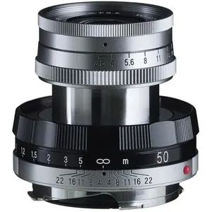 Voigtländer APO-Lanthar 50mm / 3.5 I Limited Grey (Leica M, Vollformat), Objektiv, Grau, Schwarz