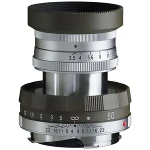 Voigtländer APO-Lanthar 50mm / 3.5 I Limited Olive (Leica M, Vollformat), Objektiv, Grün, Schwarz