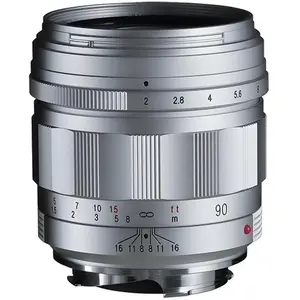 Voigtländer APO-Ultron 90mm / 2.0 VM asph. silber (Leica M, Vollformat), Objektiv, Silber