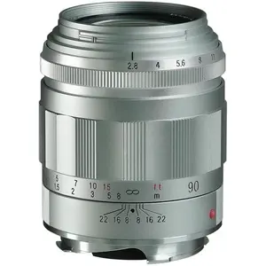Voigtländer Apo-Skopar 90mm / 2.8 VM silber (Leica M, Vollformat), Objektiv, Silber