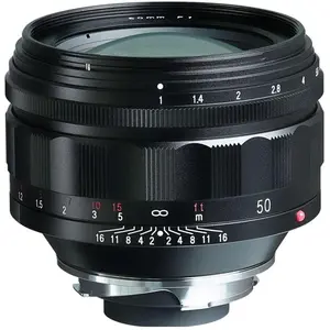 Voigtländer Nokton 50mm / 1.0 VM asph. (Leica M, Vollformat), Objektiv, Schwarz