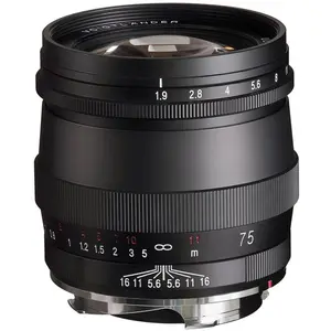 Voigtländer Ultron 75mm f/1.9 MC VM (Leica M, Vollformat), Objektiv, Schwarz