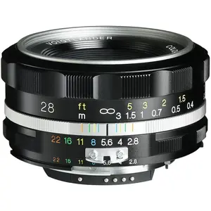 Voigtländer Color-Skopar 28mm / 2.8 VM asph. silber (Leica M, Vollformat), Objektiv, Silber