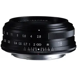 Voigtländer Color-Skopar 18mm / 2.8 asph. (Fujifilm X, APS-C / DX), Objektiv, Schwarz