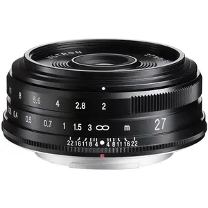 Voigtländer Ultron X 27mm / 2.0 schwarz (Fujifilm X, APS-C / DX), Objektiv, Schwarz