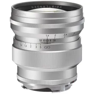 Voigtländer Nokton 75mm - f/1.5 (Leica M, Vollformat), Objektiv, Silber