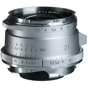 Voigtländer Color-Skopar 21mm/3.5 II VM asph. silber (Leica M, Vollformat), Objektiv, Silber