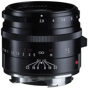 Voigtländer APO-Skopar 75mm / 2.8 VM schwarz (Leica M, Vollformat), Objektiv, Schwarz