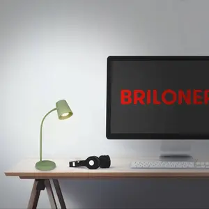 BRILONER Tischleuchte Skriva, grün, Metall, GU10 günstig