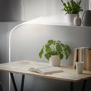 Briloner LED-Stehlampe Mura, weiß, Höhe 170 cm, Metall, Touchdimmer günstig
