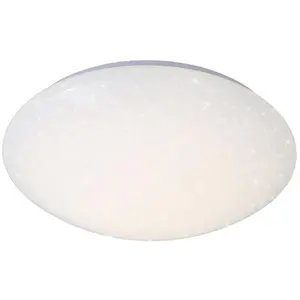 LED Deckenlampe Deckenleuchte Sternenhimmel Ø39cm weiß Metall 16W Bril...