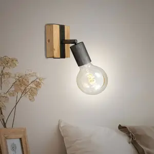 BRILONER Wandleuchte Wood Basic, einflammig günstig