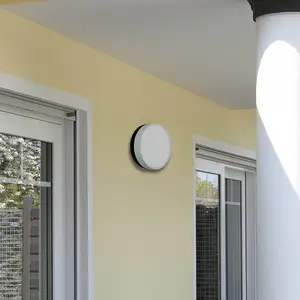 LED-Wandleuchte 6307 anthrazit, IP65, Ø 19 cm