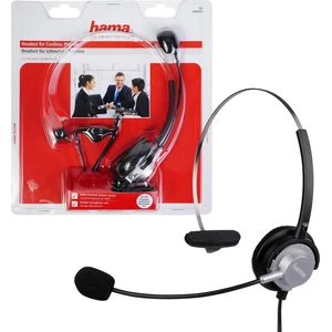Hama Headband Headset, Kabelgebunden, Büro/Callcenter, Kopfhörer, Schw...