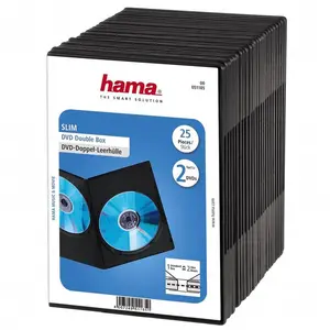 Hama Schlankes Dvd-doppel-jewel-case 51185 25 Einheiten günstig