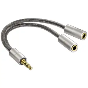 Hama "Klinkenadapter ""AluLine"", 3,5-mm-Steck. - 2x 3,5-mm-Kuppl., Klinke, stereo (00080857)" günstig