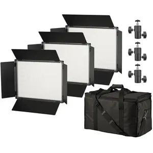 Bresser Sh-bi Bi-color Led-panel-beleuchtungsset 1200a 3 Einheiten günstig
