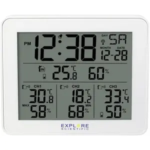 Explore Scientific WSH4003, Wetterstation, Weiss
